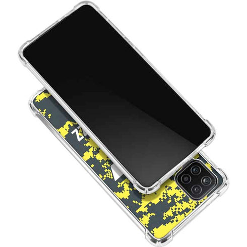 NBA Utah Jazz Grey Digi Camo Galaxy A12 Clear Case