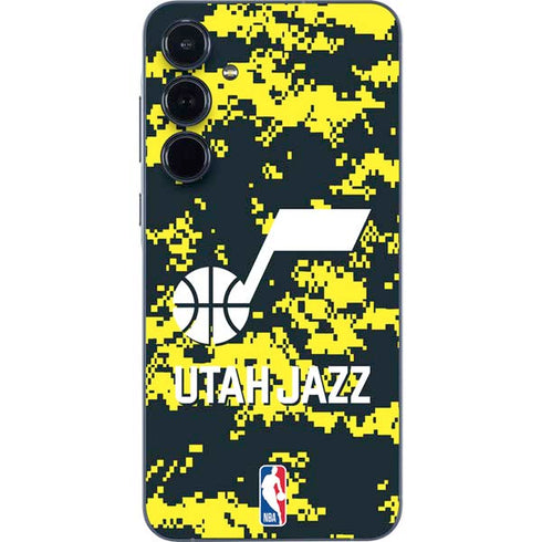 NBA Utah Jazz Grey Digi Camo Galaxy A36 5G Skin