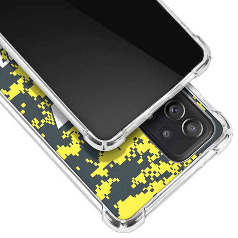 NBA Utah Jazz Grey Digi Camo Galaxy A52 5G Clear Case