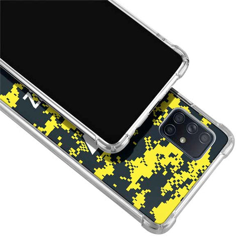 NBA Utah Jazz Grey Digi Camo Galaxy A71 5G Clear Case