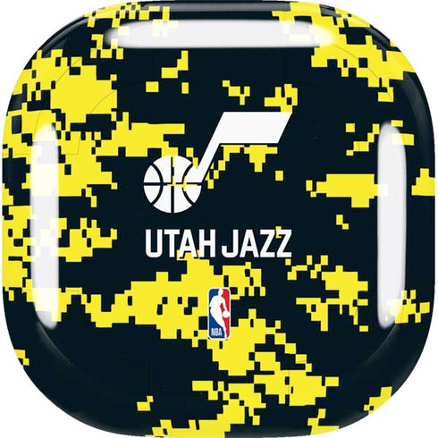 NBA Utah Jazz Grey Digi Camo Galaxy Buds Live Skin