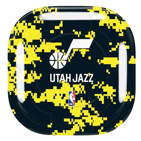 NBA Utah Jazz Grey Digi Camo Galaxy Buds Live Skin