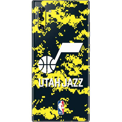 NBA Utah Jazz Grey Digi Camo Galaxy Note 10 Plus Skin
