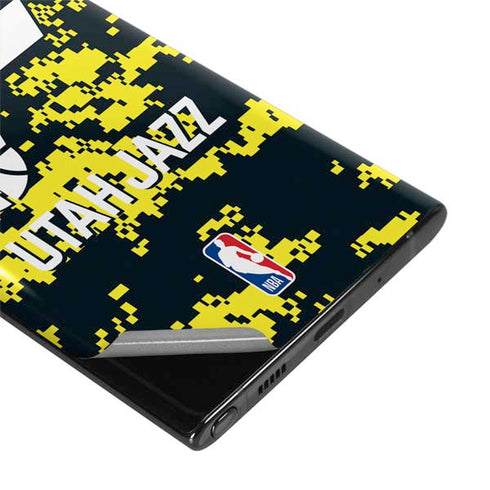 NBA Utah Jazz Grey Digi Camo Galaxy Note 10 Plus Skin
