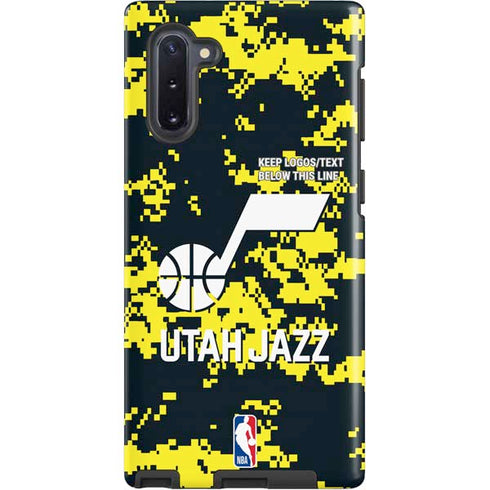 NBA Utah Jazz Grey Digi Camo Galaxy Cases