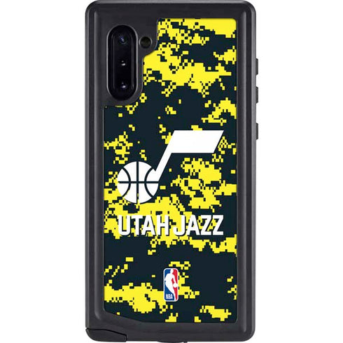 NBA Utah Jazz Grey Digi Camo Galaxy Cases