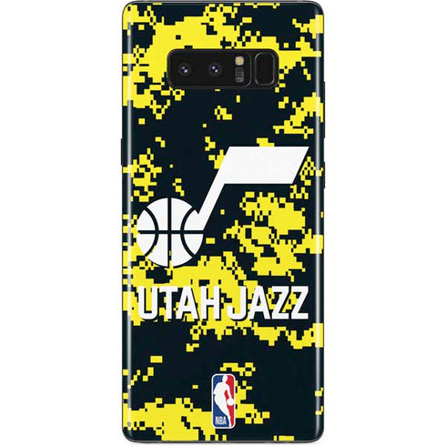 NBA Utah Jazz Grey Digi Camo Galaxy Note 8 Skin