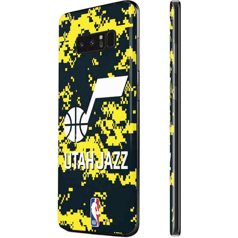 NBA Utah Jazz Grey Digi Camo Galaxy Note 8 Skin