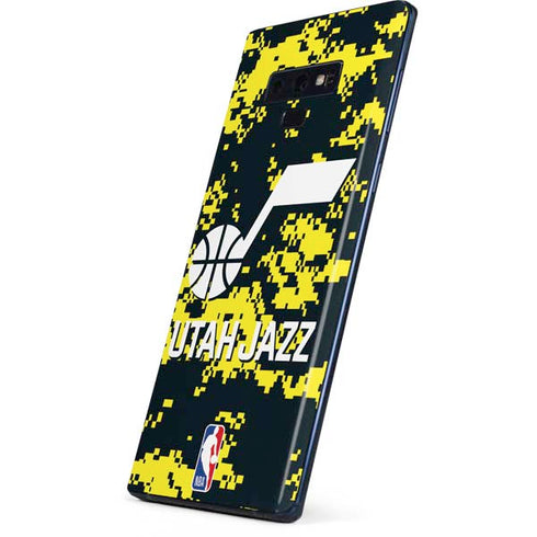 NBA Utah Jazz Grey Digi Camo Galaxy Note 9 Skin