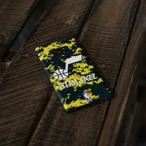 NBA Utah Jazz Grey Digi Camo Galaxy Note 9 Skin