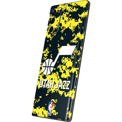 NBA Utah Jazz Grey Digi Camo Galaxy Note20 5G Skin
