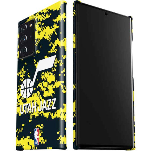 NBA Utah Jazz Grey Digi Camo Galaxy Note20 Ultra 5G Lite Case