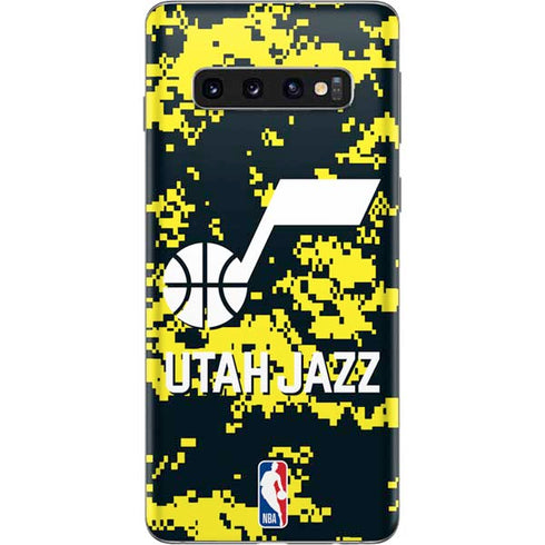 NBA Utah Jazz Grey Digi Camo Galaxy S10 Skin
