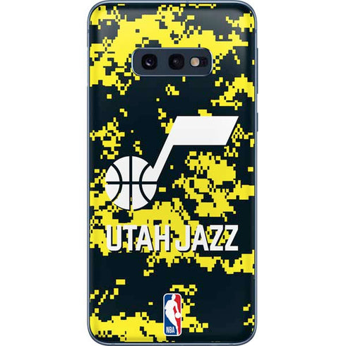 NBA Utah Jazz Grey Digi Camo Galaxy S10e Skin