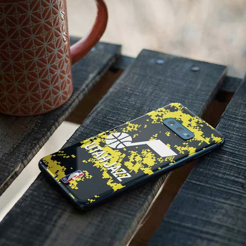 NBA Utah Jazz Grey Digi Camo Galaxy S10e Skin