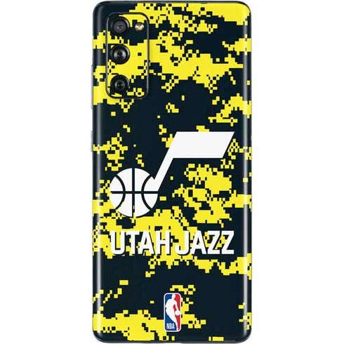 NBA Utah Jazz Grey Digi Camo Galaxy S20 Fan Edition Skin