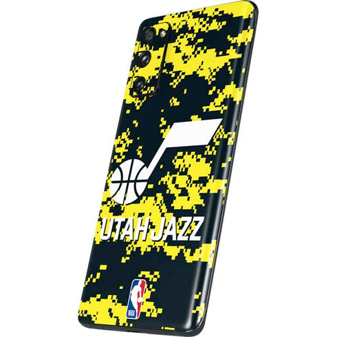 NBA Utah Jazz Grey Digi Camo Galaxy S20 Fan Edition Skin