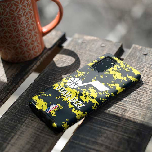 NBA Utah Jazz Grey Digi Camo Galaxy S20 Plus Pro Case