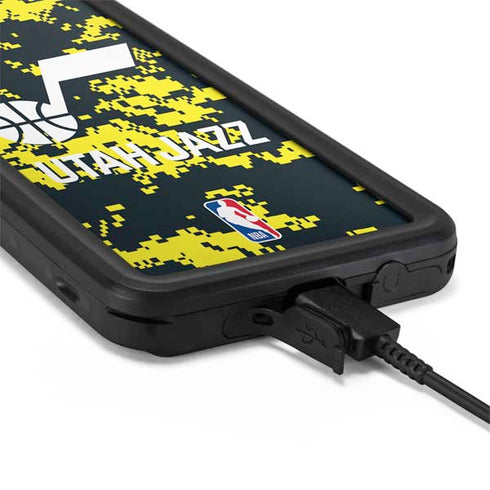 NBA Utah Jazz Grey Digi Camo Galaxy S20 Plus Waterproof Case