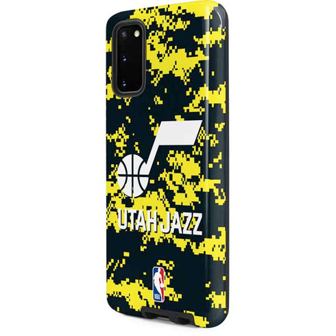 NBA Utah Jazz Grey Digi Camo Galaxy S20 Pro Case