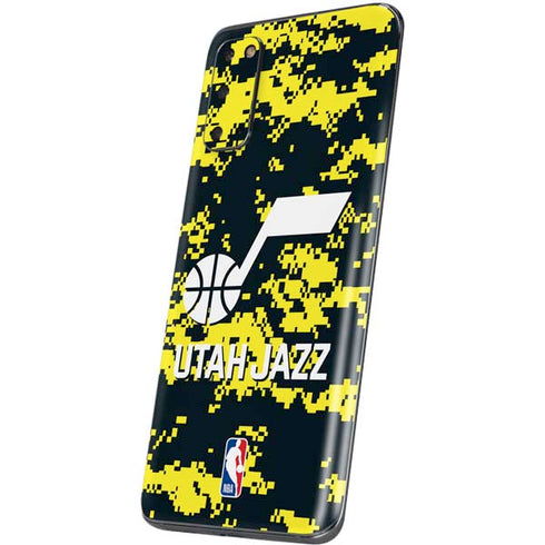 NBA Utah Jazz Grey Digi Camo Galaxy S20 Skin