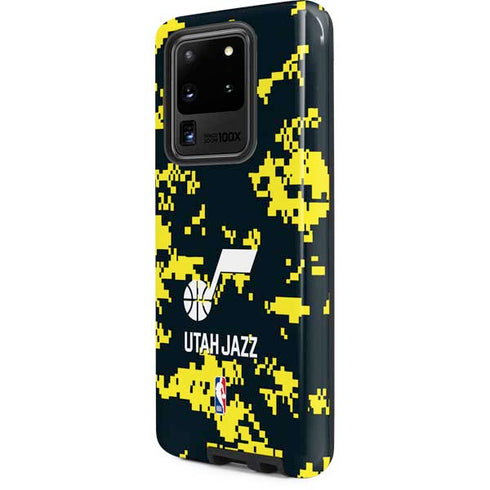 NBA Utah Jazz Grey Digi Camo Galaxy S20 Ultra 5G Pro Case