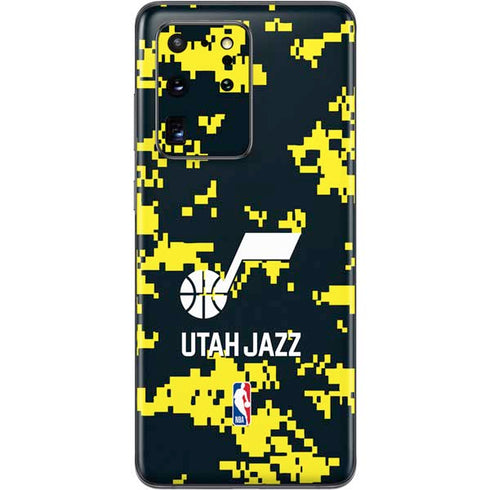 NBA Utah Jazz Grey Digi Camo Galaxy S20 Ultra 5G Skin