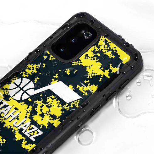 NBA Utah Jazz Grey Digi Camo Galaxy S20 Waterproof Case