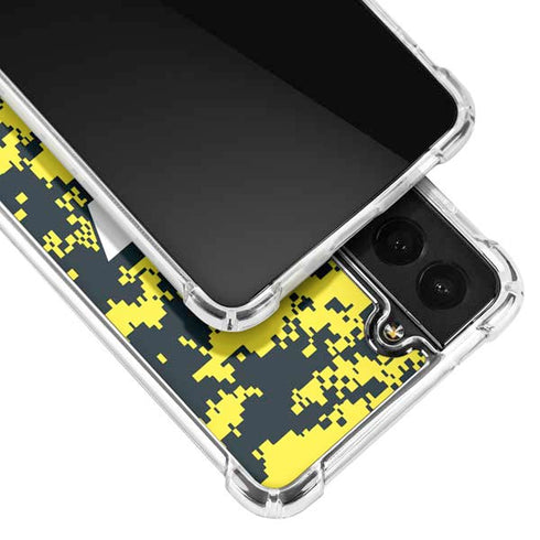 NBA Utah Jazz Grey Digi Camo Galaxy S21 5G Clear Case