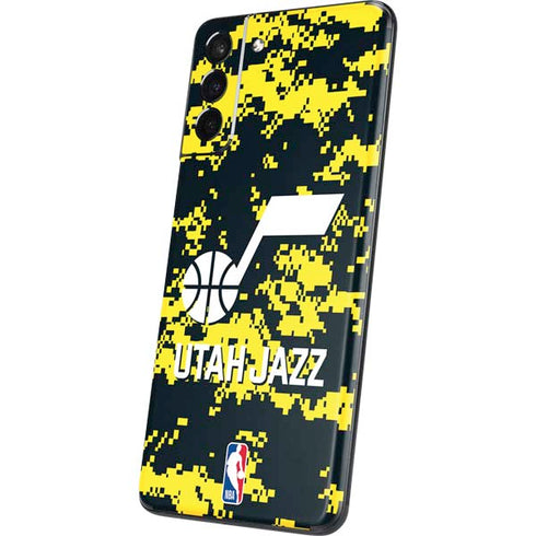 NBA Utah Jazz Grey Digi Camo Galaxy S21 Plus 5G Skin