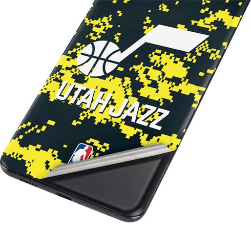 NBA Utah Jazz Grey Digi Camo Galaxy S21 Plus 5G Skin