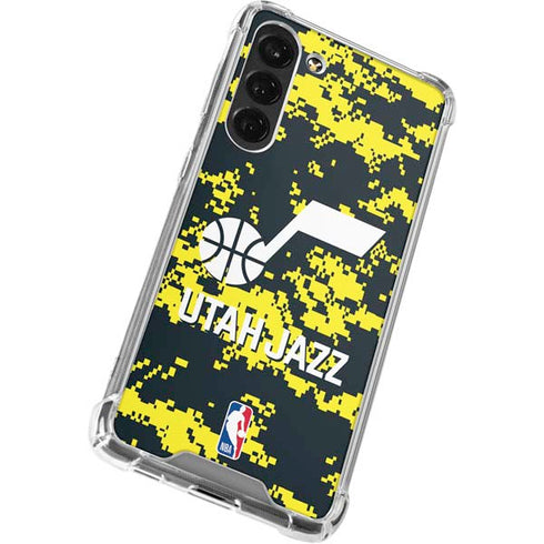 NBA Utah Jazz Grey Digi Camo Galaxy S23 FE Clear Case