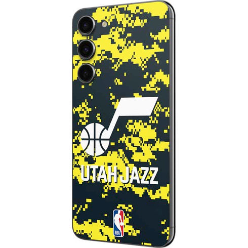 NBA Utah Jazz Grey Digi Camo Galaxy S23 Plus Skin