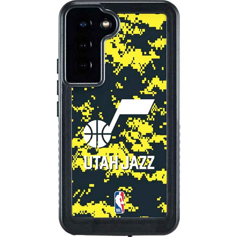 NBA Utah Jazz Grey Digi Camo Galaxy S23 Plus Waterproof Case