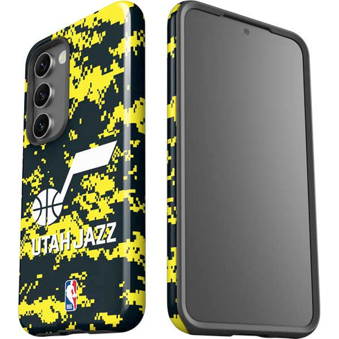 NBA Utah Jazz Grey Digi Camo Galaxy S23 Pro Case