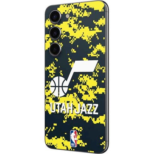 NBA Utah Jazz Grey Digi Camo Galaxy S23 Skin