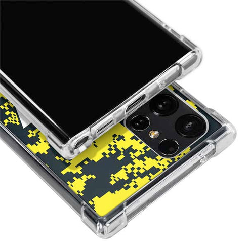 NBA Utah Jazz Grey Digi Camo Galaxy S23 Ultra Clear Case