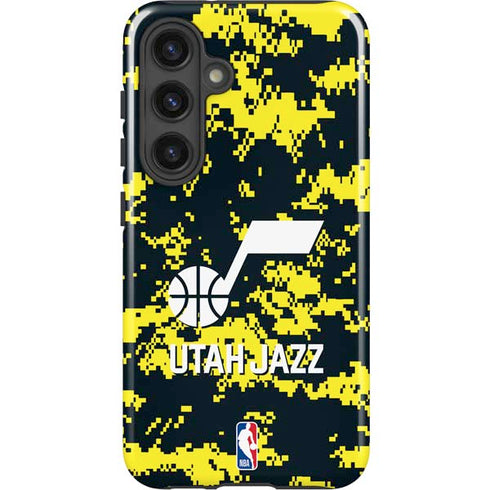 NBA Utah Jazz Grey Digi Camo Galaxy S25 Impact Case