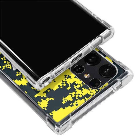 NBA Utah Jazz Grey Digi Camo Galaxy S24 Ultra Clear Case