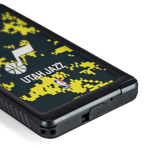 NBA Utah Jazz Grey Digi Camo Galaxy S24 Ultra Waterproof Case