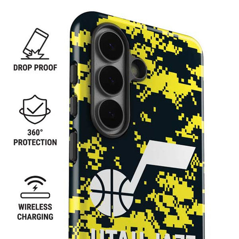 NBA Utah Jazz Grey Digi Camo Galaxy S26 Plus Impact Case