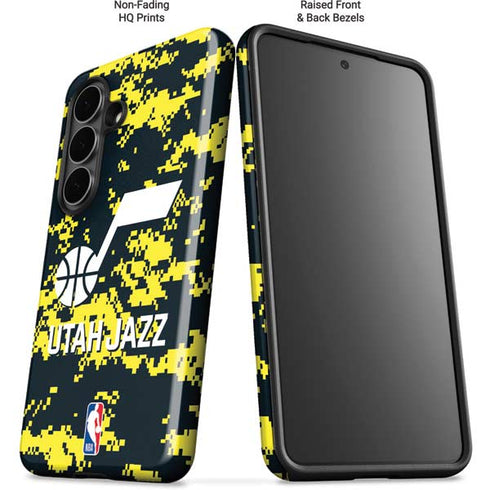 NBA Utah Jazz Grey Digi Camo Galaxy S26 Plus Impact Case