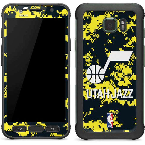 NBA Utah Jazz Grey Digi Camo Galaxy S7 Active Skin