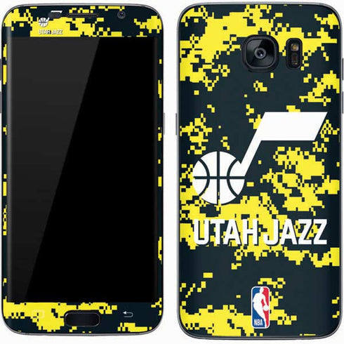 NBA Utah Jazz Grey Digi Camo Galaxy S7 Skin