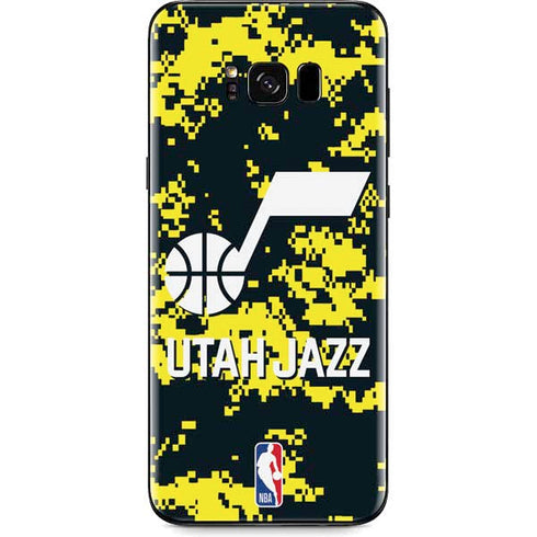 NBA Utah Jazz Grey Digi Camo Galaxy S8 Skin