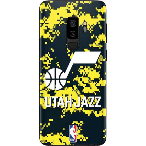 NBA Utah Jazz Grey Digi Camo Galaxy S9 Plus Skin
