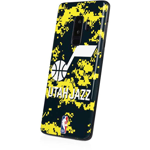 NBA Utah Jazz Grey Digi Camo Galaxy S9 Plus Skin