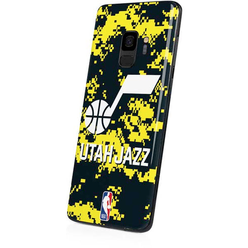 NBA Utah Jazz Grey Digi Camo Galaxy S9 Skin