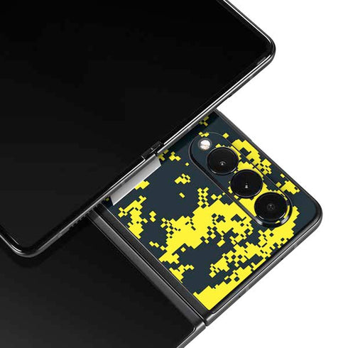 NBA Utah Jazz Grey Digi Camo Galaxy Z Fold3 5G Skin