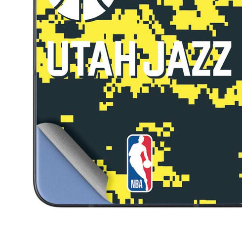 NBA Utah Jazz Grey Digi Camo Galaxy Z Fold5 5G Skin